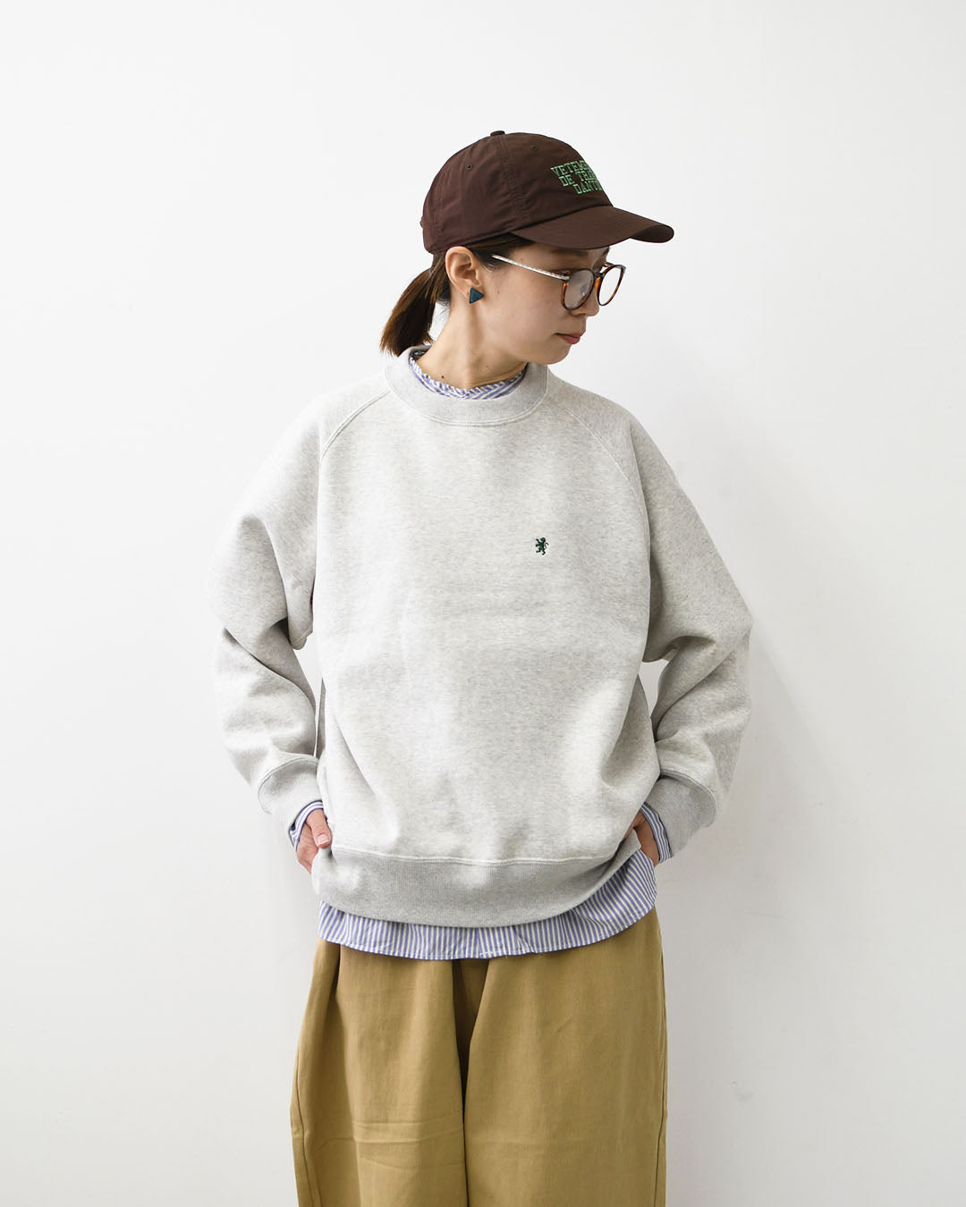 Gymphlex  [ジムフレックス] W SWING SLEEVE CREW NECK P.O. [GY-C0291TCF] スイング スリーブ クルー ネック プルオーバー・長袖スウェット・スウェットプルオーバー・スウィングスリーブ・LADY'S [2026AW]