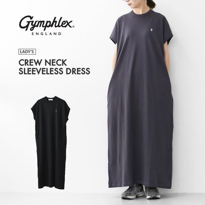 Gymphlex [ジムフレックス] CREW NECK SLEEVELESS DRESS [GY-C0325FLK] クルーネックスリーブレスドレス [2025SS]
