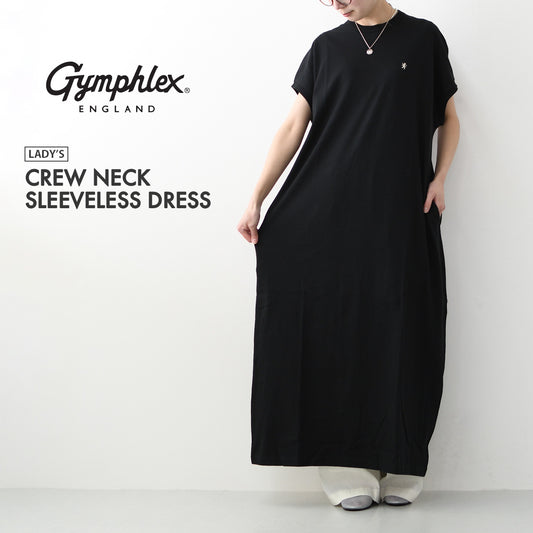 Gymphlex [ジムフレックス] CREW NECK SLEEVELESS DRESS [GY-C0325FLK] クルーネックスリーブレスドレス [2026SS]