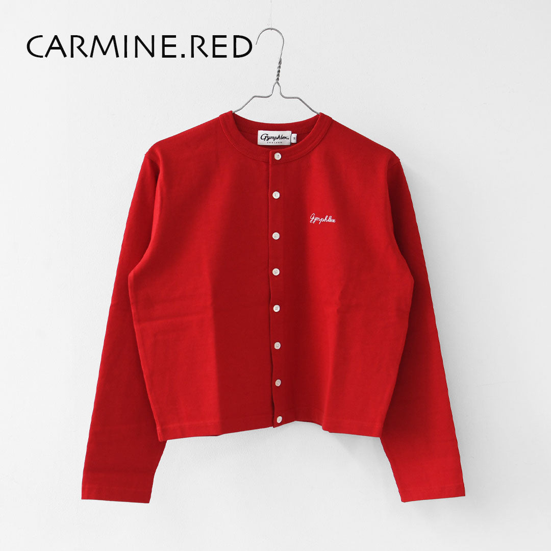 Gymphlex  [ジムフレックス] W Cotton L/S Short Cardigan [GY-C0367SCT] コットン 長袖ショートカーディガン・カーディガン・クルーネック・コットン・無地・ロゴ・シンプル・LADY'S [2026SS]
