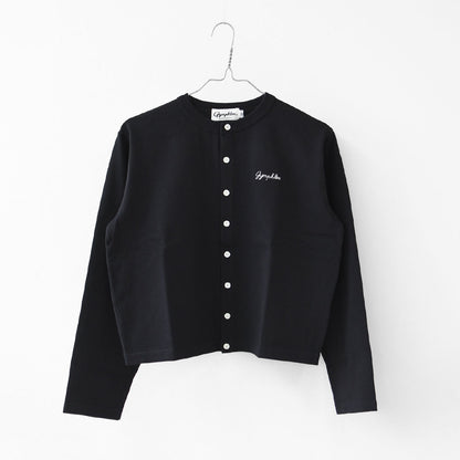Gymphlex  [ジムフレックス] W Cotton L/S Short Cardigan [GY-C0367SCT] コットン 長袖ショートカーディガン・カーディガン・クルーネック・コットン・無地・ロゴ・シンプル・LADY'S [2026SS]