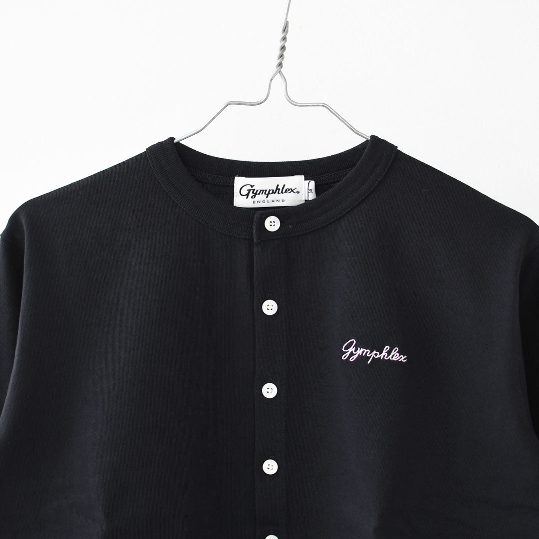 Gymphlex  [ジムフレックス] W Cotton L/S Short Cardigan [GY-C0367SCT] コットン 長袖ショートカーディガン・カーディガン・クルーネック・コットン・無地・ロゴ・シンプル・LADY'S [2026SS]