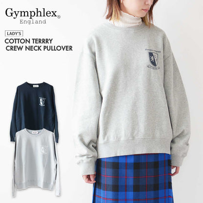 Gymphlex  [ジムフレックス] W COTTON TERRRY CREW NECK PULLOVER [GY-C0387FCT] コットンテリークルーネックプルオーバー [2024AW]