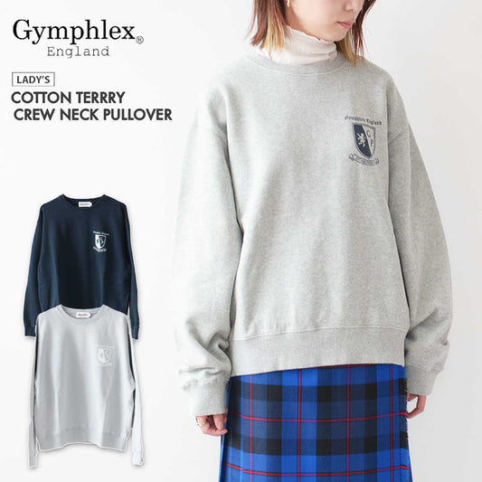 Gymphlex  [ジムフレックス] W COTTON TERRRY CREW NECK PULLOVER [GY-C0387FCT] コットンテリークルーネックプルオーバー [2024AW]