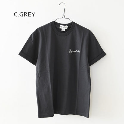 Gymphlex [ジムフレックス] M ロゴ刺繍 S/S T-SHIRT [GY-C0446COM-MS] ロゴ刺繍ショートスリーブTシャツ・MEN'S [2025SS]