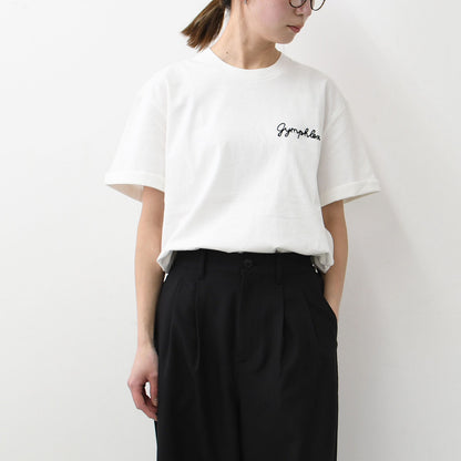 Gymphlex [ジムフレックス] M ロゴ刺繍 S/S T-SHIRT [GY-C0446COM-MS] ロゴ刺繍ショートスリーブTシャツ・MEN'S [2025SS]