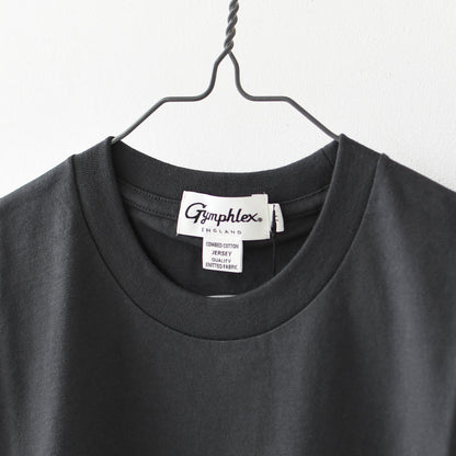 Gymphlex [ジムフレックス] M ロゴ刺繍 S/S T-SHIRT [GY-C0446COM-MS] ロゴ刺繍ショートスリーブTシャツ・MEN'S [2025SS]