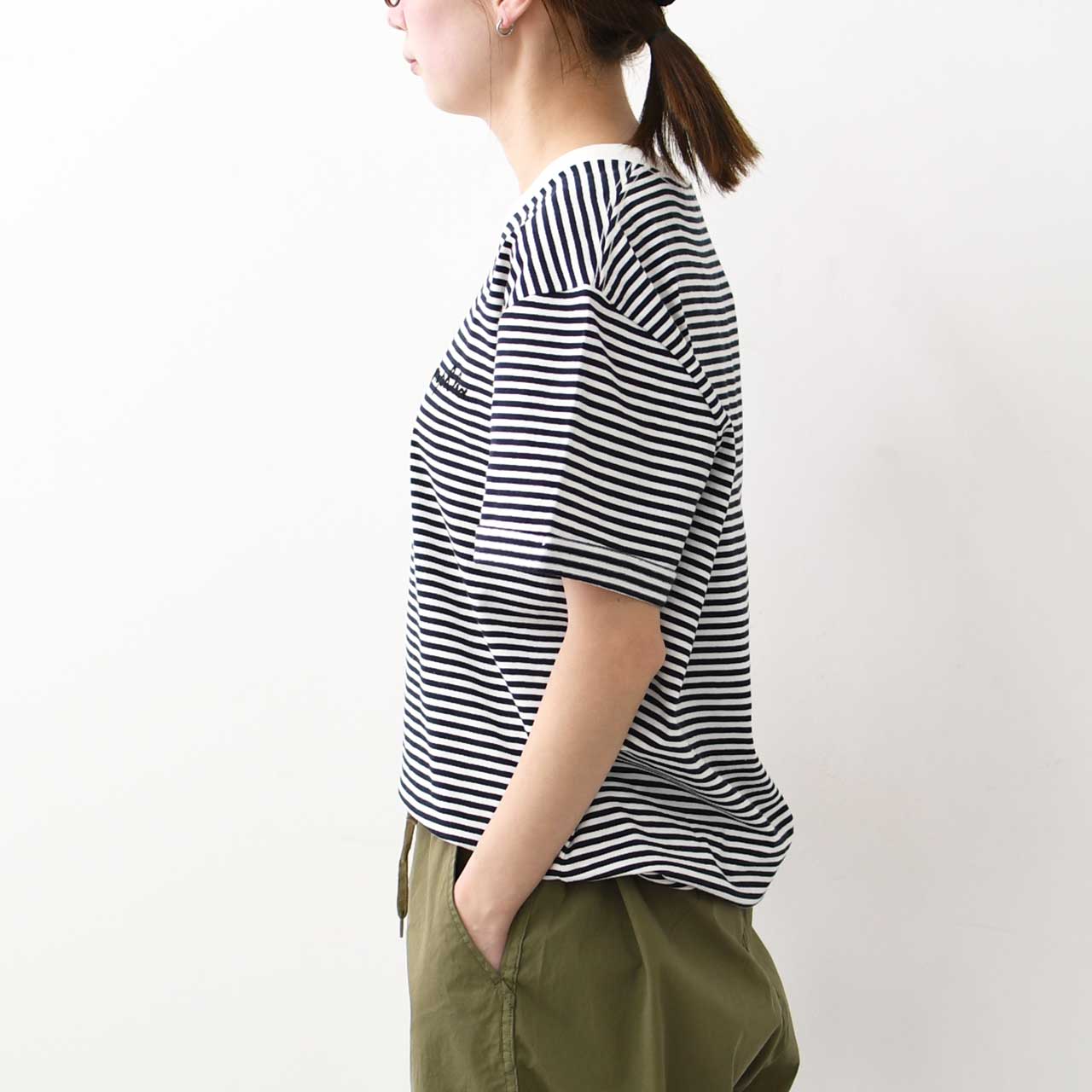 Gymphlex [ジムフレックス] M ロゴ刺繍 S/S T-SHIRT [GY-C0446COM-MB] ロゴ刺繍ショートスリーブTシャツ・MEN'S [2025SS]