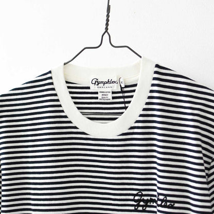 Gymphlex [ジムフレックス] M ロゴ刺繍 S/S T-SHIRT [GY-C0446COM-MB] ロゴ刺繍ショートスリーブTシャツ・MEN'S [2025SS]