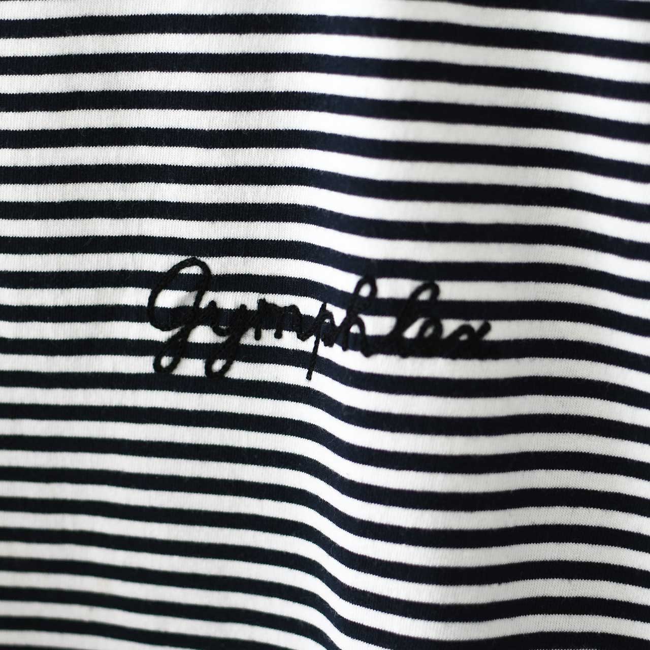 Gymphlex [ジムフレックス] M ロゴ刺繍 S/S T-SHIRT [GY-C0446COM-MB] ロゴ刺繍ショートスリーブTシャツ・MEN'S [2025SS]