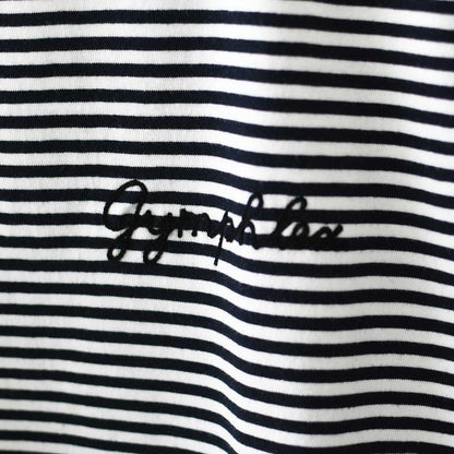 Gymphlex [ジムフレックス] M ロゴ刺繍 S/S T-SHIRT [GY-C0446COM-MB] ロゴ刺繍ショートスリーブTシャツ・MEN'S [2025SS]