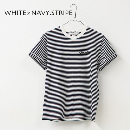 Gymphlex  [ジムフレックス] W ロゴ刺繍 S/S T-SHIRT [GY-C0446COM-WB] ロゴ刺繍ショートスリーブTシャツ [2025SS]