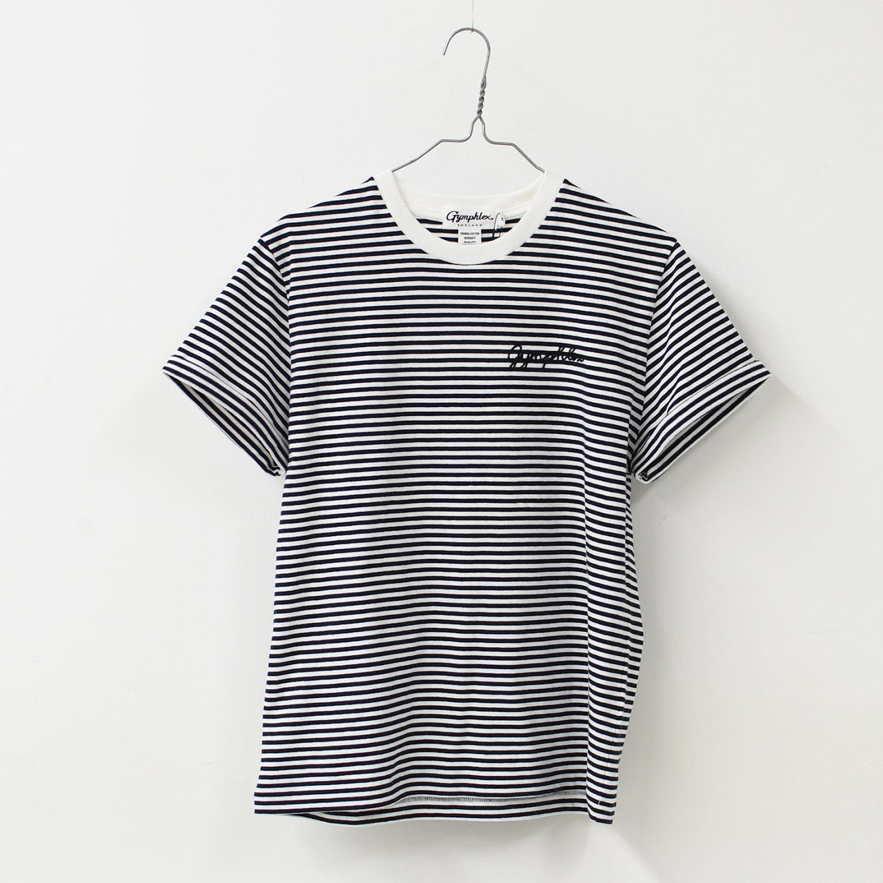 Gymphlex  [ジムフレックス] W ロゴ刺繍 S/S T-SHIRT [GY-C0446COM-WB] ロゴ刺繍ショートスリーブTシャツ [2025SS]