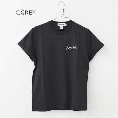 Gymphlex  [ジムフレックス] W ロゴ刺繍 S/S T-SHIRT  [GY-C0446COM-WS] ロゴ刺繍ショートスリーブTシャツ [2025SS]