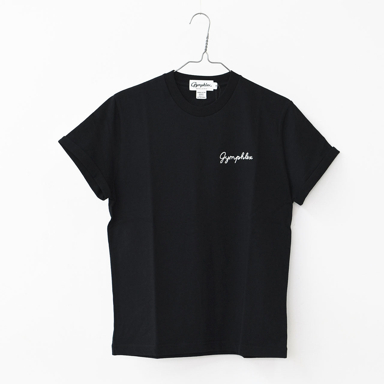 Gymphlex  [ジムフレックス] W ロゴ刺繍 S/S T-SHIRT  [GY-C0446COM-WS] ロゴ刺繍ショートスリーブTシャツ [2025SS]