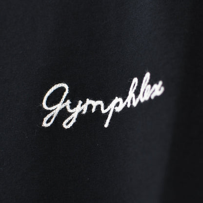 Gymphlex  [ジムフレックス] W ロゴ刺繍 S/S T-SHIRT  [GY-C0446COM-WS] ロゴ刺繍ショートスリーブTシャツ [2025SS]
