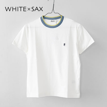 Gymphlex  [ジムフレックス] W CREW NECK LINE T-SHIRT [GY-C0448CCB] クルーネック ラインTシャツ・半袖Tシャツ・無地・シンプル・首元マルチカラー・LADY'S [2026SS]