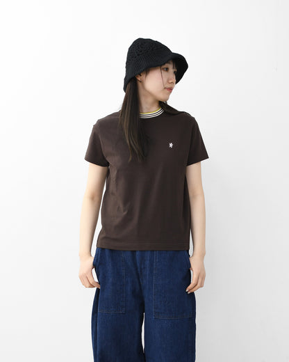 Gymphlex  [ジムフレックス] W CREW NECK LINE T-SHIRT [GY-C0448CCB] クルーネック ラインTシャツ・半袖Tシャツ・無地・シンプル・首元マルチカラー・LADY'S [2026SS]
