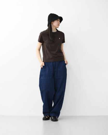 Gymphlex  [ジムフレックス] W CREW NECK LINE T-SHIRT [GY-C0448CCB] クルーネック ラインTシャツ・半袖Tシャツ・無地・シンプル・首元マルチカラー・LADY'S [2026SS]