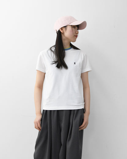 Gymphlex  [ジムフレックス] W CREW NECK LINE T-SHIRT [GY-C0448CCB] クルーネック ラインTシャツ・半袖Tシャツ・無地・シンプル・首元マルチカラー・LADY'S [2026SS]
