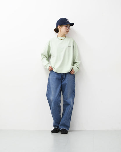 Gymphlex  [ジムフレックス] W Cotton Jersey Crew Neck T-Shirt L/S [GY-C0486HKT] コットンジャージー クルーネックTシャツ・長袖Tシャツ・ロゴTシャツ・無地Tシャツ・シンプル・LADY'S [2026SS]