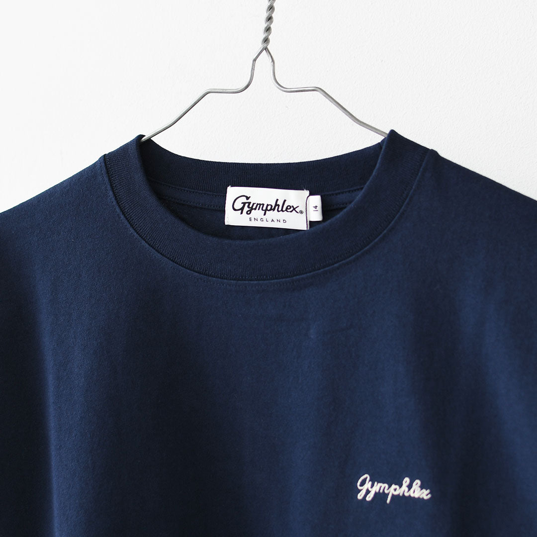 Gymphlex  [ジムフレックス] W Cotton Jersey Crew Neck T-Shirt L/S [GY-C0486HKT] コットンジャージー クルーネックTシャツ・長袖Tシャツ・ロゴTシャツ・無地Tシャツ・シンプル・LADY'S [2026SS]