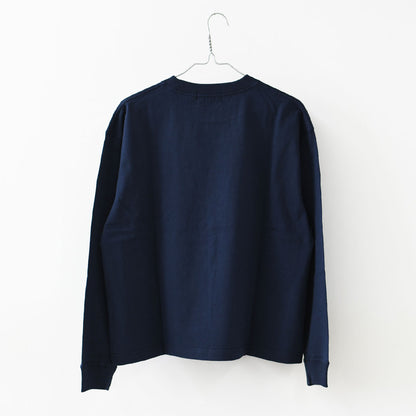 Gymphlex  [ジムフレックス] W Cotton Jersey Crew Neck T-Shirt L/S [GY-C0486HKT] コットンジャージー クルーネックTシャツ・長袖Tシャツ・ロゴTシャツ・無地Tシャツ・シンプル・LADY'S [2026SS]