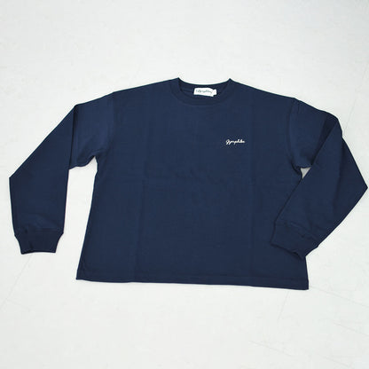 Gymphlex  [ジムフレックス] W Cotton Jersey Crew Neck T-Shirt L/S [GY-C0486HKT] コットンジャージー クルーネックTシャツ・長袖Tシャツ・ロゴTシャツ・無地Tシャツ・シンプル・LADY'S [2026SS]