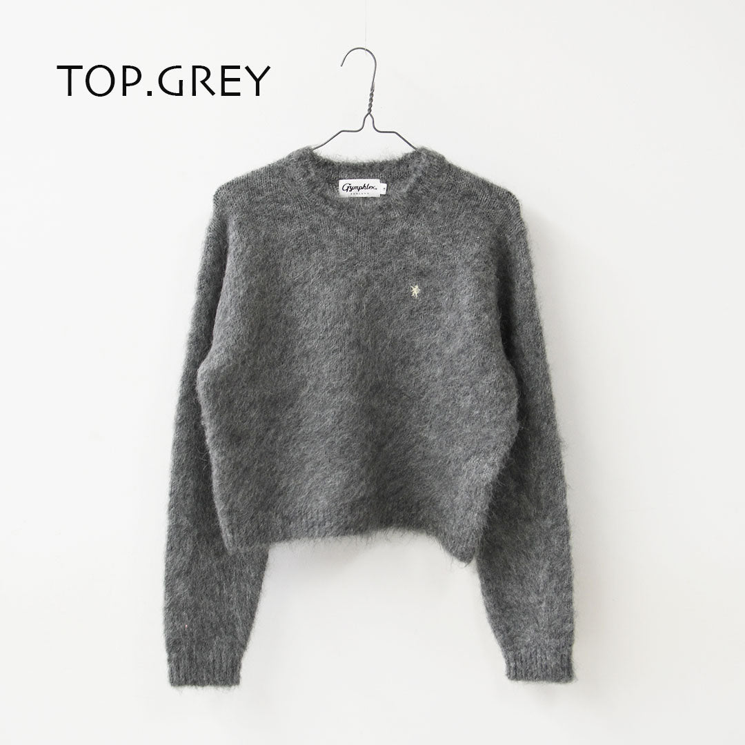 Gymphlex  [ジムフレックス] W CREW NECK SHORT PULLOVER [GY-D0096SGK] クルーネックショートプルオーバー・ニットプルオーバー・クルーネック・ニット・セーター・シンプル・LADY'S [2026AW]