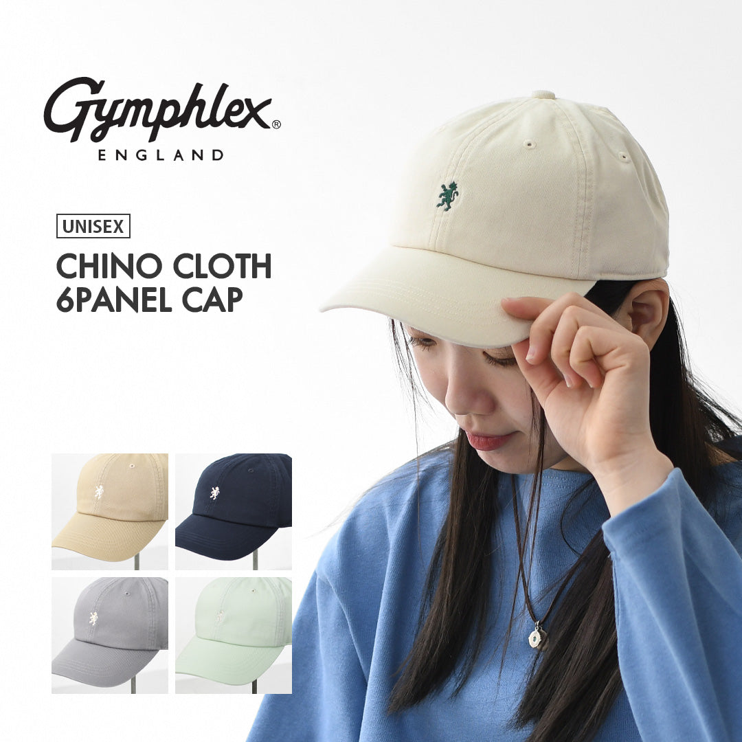 Gymphlex [ジムフレックス] チノクロス 6PANEL CAP [GY-H0313COG] チノクロス 6パネルキャップ・キャップ・ロゴキャップ・帽子・キャンプ・アウトドア・MEN'S / LADY'S [2024SS]