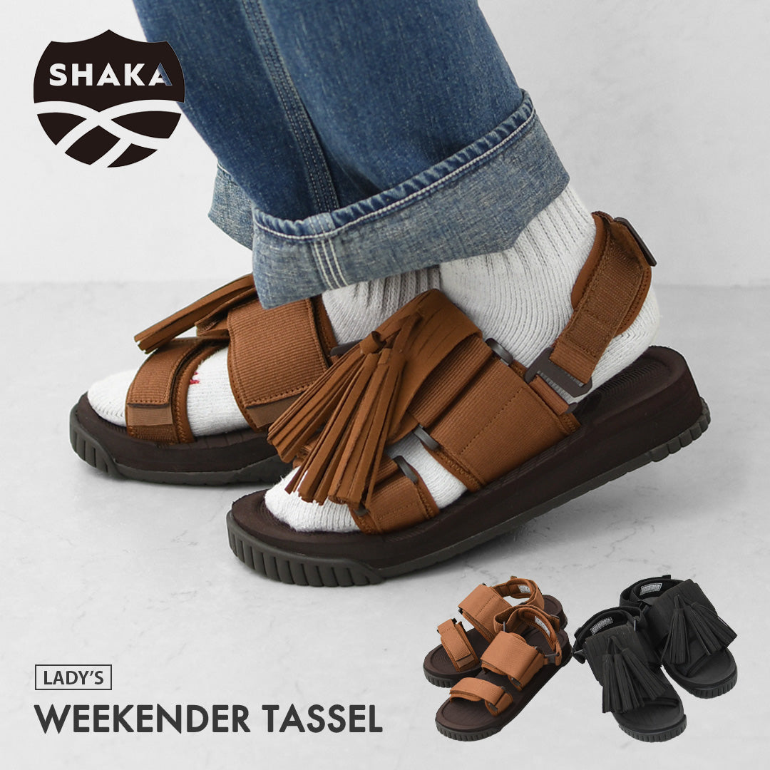 SHAKA [シャカ] WEEKENDER TASSEL [SK-274] ウイークエンダータッセル・サンダル・4WAYスポサン・ベルクロ・タッセル付き・バックストラップ・UNISEX [2026SS]