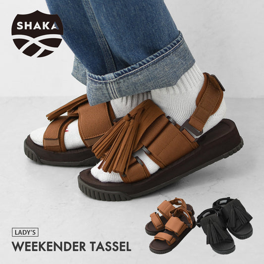SHAKA [シャカ] WEEKENDER TASSEL [SK-274] ウイークエンダータッセル・サンダル・4WAYスポサン・ベルクロ・タッセル付き・バックストラップ・UNISEX [2026SS]