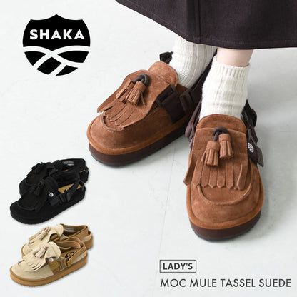 SHAKA [シャカ] MOC MULE TASSEL SUEDE [SK-296] モック ミュール タッセル スエード [2025AW]