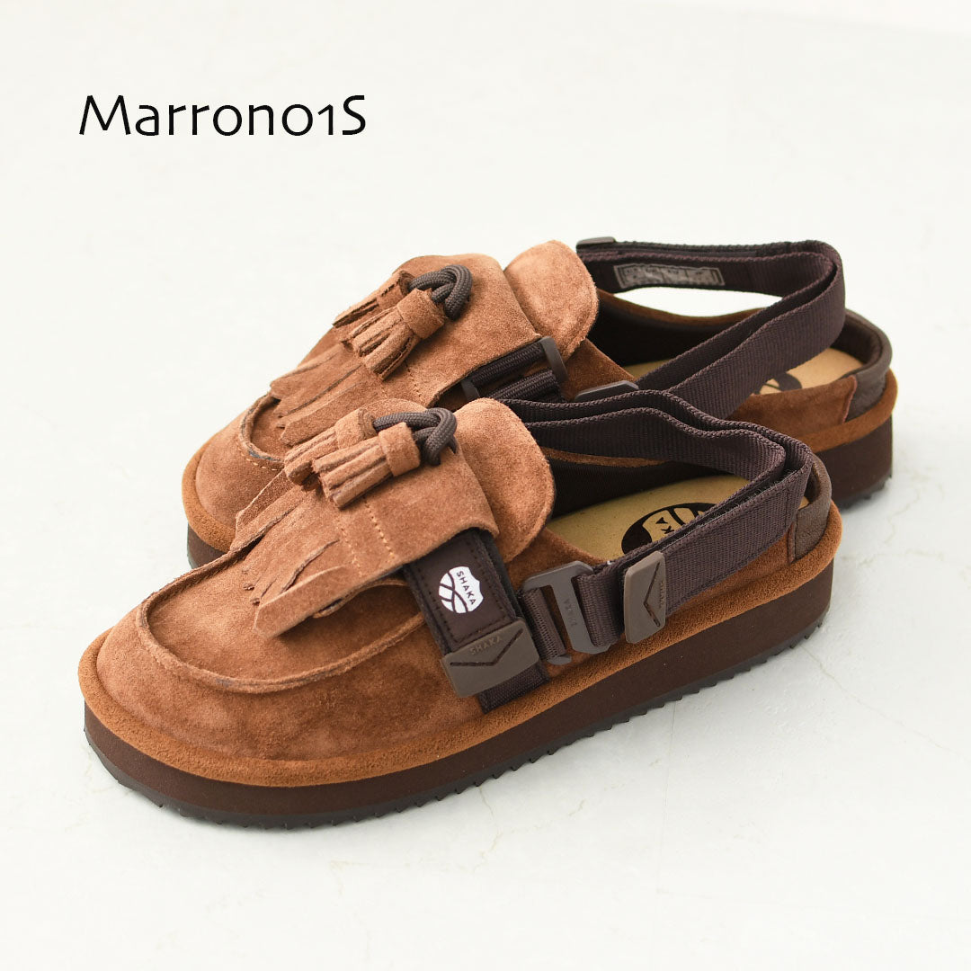 SHAKA [シャカ] MOC MULE TASSEL SUEDE [SK-296] モック ミュール タッセル スエード [2025AW]