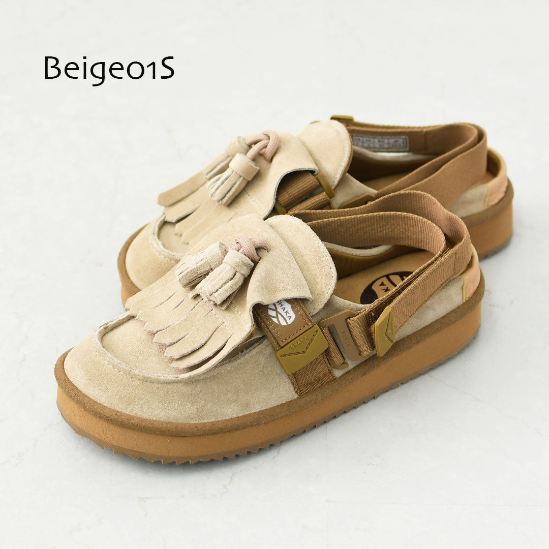 SHAKA [シャカ] MOC MULE TASSEL SUEDE [SK-296] モック ミュール タッセル スエード [2025AW]