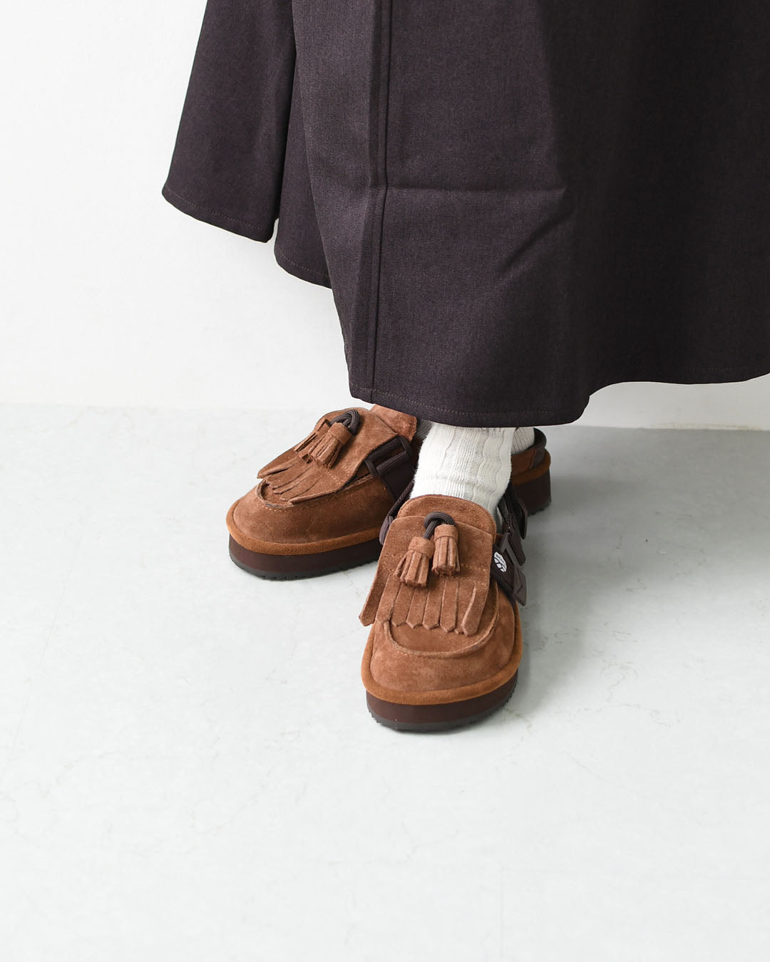 SHAKA [シャカ] MOC MULE TASSEL SUEDE [SK-296] モック ミュール タッセル スエード [2025AW]