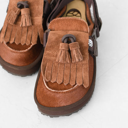 SHAKA [シャカ] MOC MULE TASSEL COWHAIR [SK-339] キルトタッセル付きミュールサンダル [2025AW]