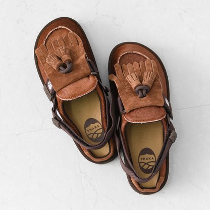 SHAKA [シャカ] MOC MULE TASSEL COWHAIR [SK-339] キルトタッセル付きミュールサンダル [2025AW]