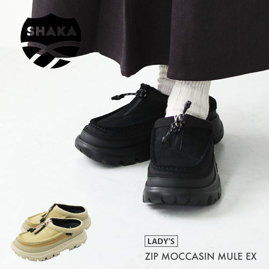 SHAKA [シャカ] ZIP MOCCASIN MULE EX [SK-347] ジップモカシンミュール [2025AW]