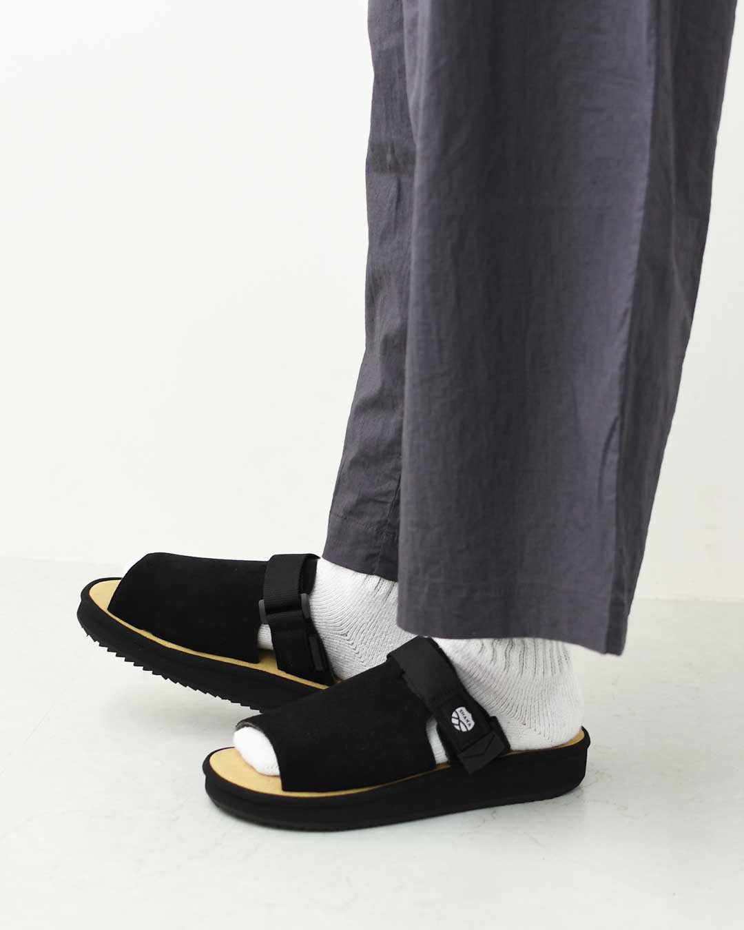 SHAKA [シャカ] OPEN TOE MULE KILT SUEDE [SK-356] オープントゥ ミュール キルト スエード・4WAYサンダル・ミュール・サンダル・スリッパライク・スエード・タッセル付き・カジュアル・アウトドア・フェス・キレイめ・LADY'S [2026SS]