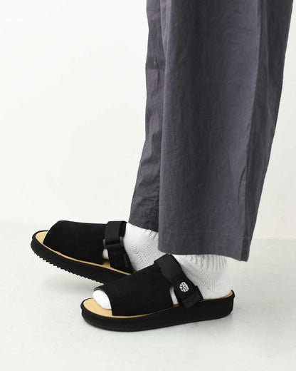 SHAKA [シャカ] OPEN TOE MULE KILT SUEDE [SK-356] オープントゥ ミュール キルト スエード・4WAYサンダル・ミュール・サンダル・スリッパライク・スエード・タッセル付き・カジュアル・アウトドア・フェス・キレイめ・LADY'S [2026SS]