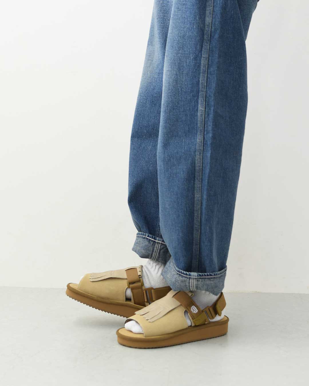 SHAKA [シャカ] OPEN TOE MULE KILT SUEDE [SK-356] オープントゥ ミュール キルト スエード・4WAYサンダル・ミュール・サンダル・スリッパライク・スエード・タッセル付き・カジュアル・アウトドア・フェス・キレイめ・LADY'S [2026SS]