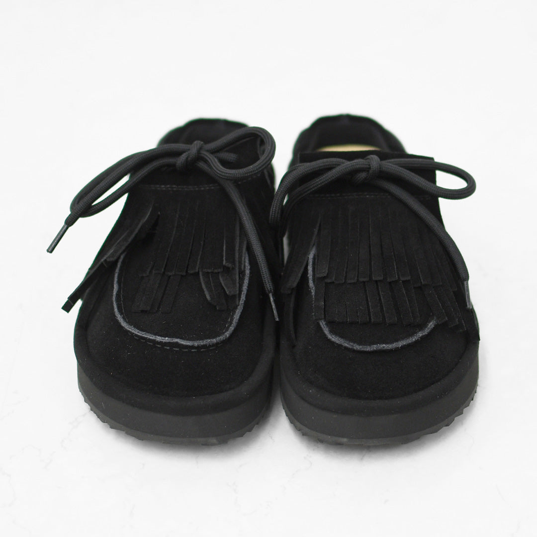 SHAKA [シャカ] BOAT MOC MULE SUEDE [SK-372] ボートモックミュールシェード・キルトタッセル付きミュールサンダル・ミュールサンダル・ミュール・カウヘア・牛革・タッセル付き・LADY'S [2026AW]