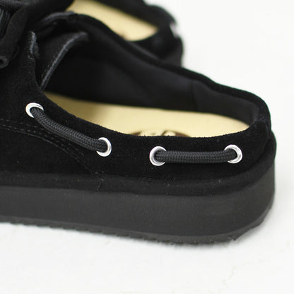 SHAKA [シャカ] BOAT MOC MULE SUEDE [SK-372] ボートモックミュールシェード・キルトタッセル付きミュールサンダル・ミュールサンダル・ミュール・カウヘア・牛革・タッセル付き・LADY'S [2026AW]