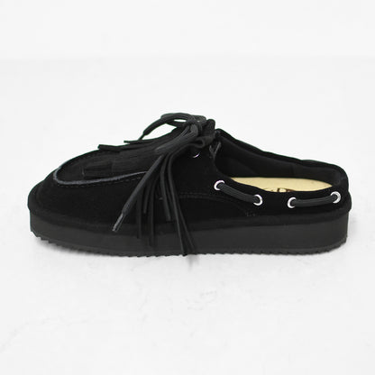 SHAKA [シャカ] BOAT MOC MULE SUEDE [SK-372] ボートモックミュールシェード・キルトタッセル付きミュールサンダル・ミュールサンダル・ミュール・カウヘア・牛革・タッセル付き・LADY'S [2026AW]