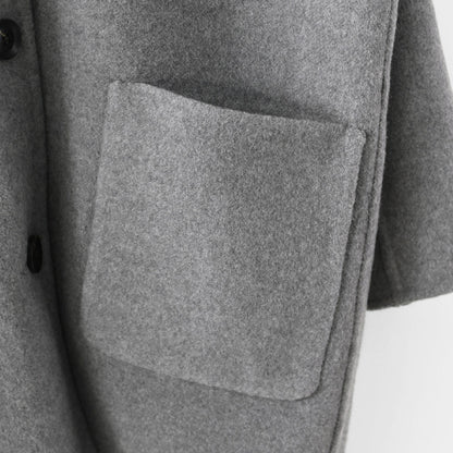 LE GLAZIK [ル・グラジック] WOOL RIVER REVERSIBLE COAT [JL-8982MFW]ウールリバー リバーシブルコート・コート・アウター・リバーコート・ノーカラーコート・カラーレスコート・ウールリバー・リバーシブル・LADY'S [2025AW]