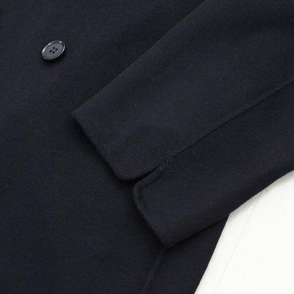 LE GLAZIK [ル・グラジック] W Lamb Wool Rever Double-Breasted Coat [LG-A0451ROB] ラムウールリバー ダブルブレストコート・ロングコート・ダブルブレストコート・テーラードカラー・ストレートシルエット・ラムウール・LADY'S [2026AW]