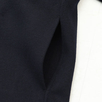 LE GLAZIK [ル・グラジック] W Lamb Wool Rever Double-Breasted Coat [LG-A0451ROB] ラムウールリバー ダブルブレストコート・ロングコート・ダブルブレストコート・テーラードカラー・ストレートシルエット・ラムウール・LADY'S [2026AW]