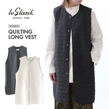 LE GLAZIK [ル・グラジック] QUILTING LONG VEST [LG-A0615GNT] キルティング ロングベスト [2024AW]