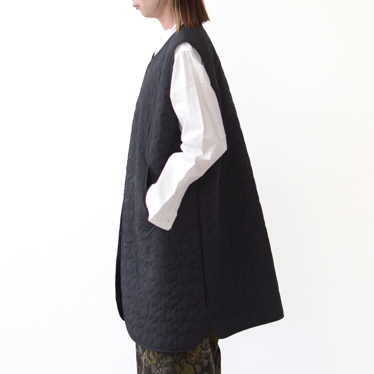 LE GLAZIK [ル・グラジック] QUILTING LONG VEST [LG-A0615GNT] キルティング ロングベスト [2024AW]